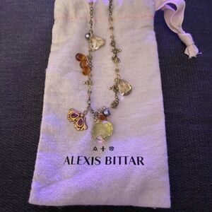 Alexis Bittar 18” semi precious vintage necklace
